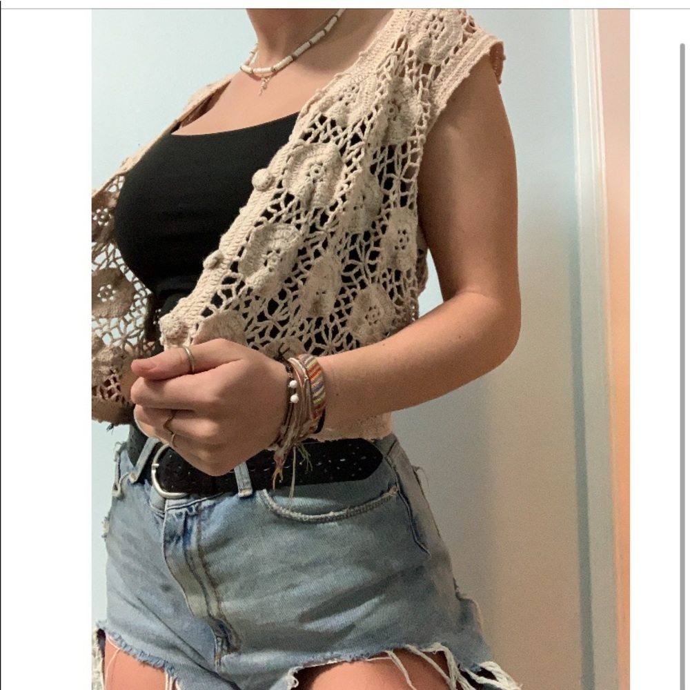 Lacy Short Bohemian Cardigan